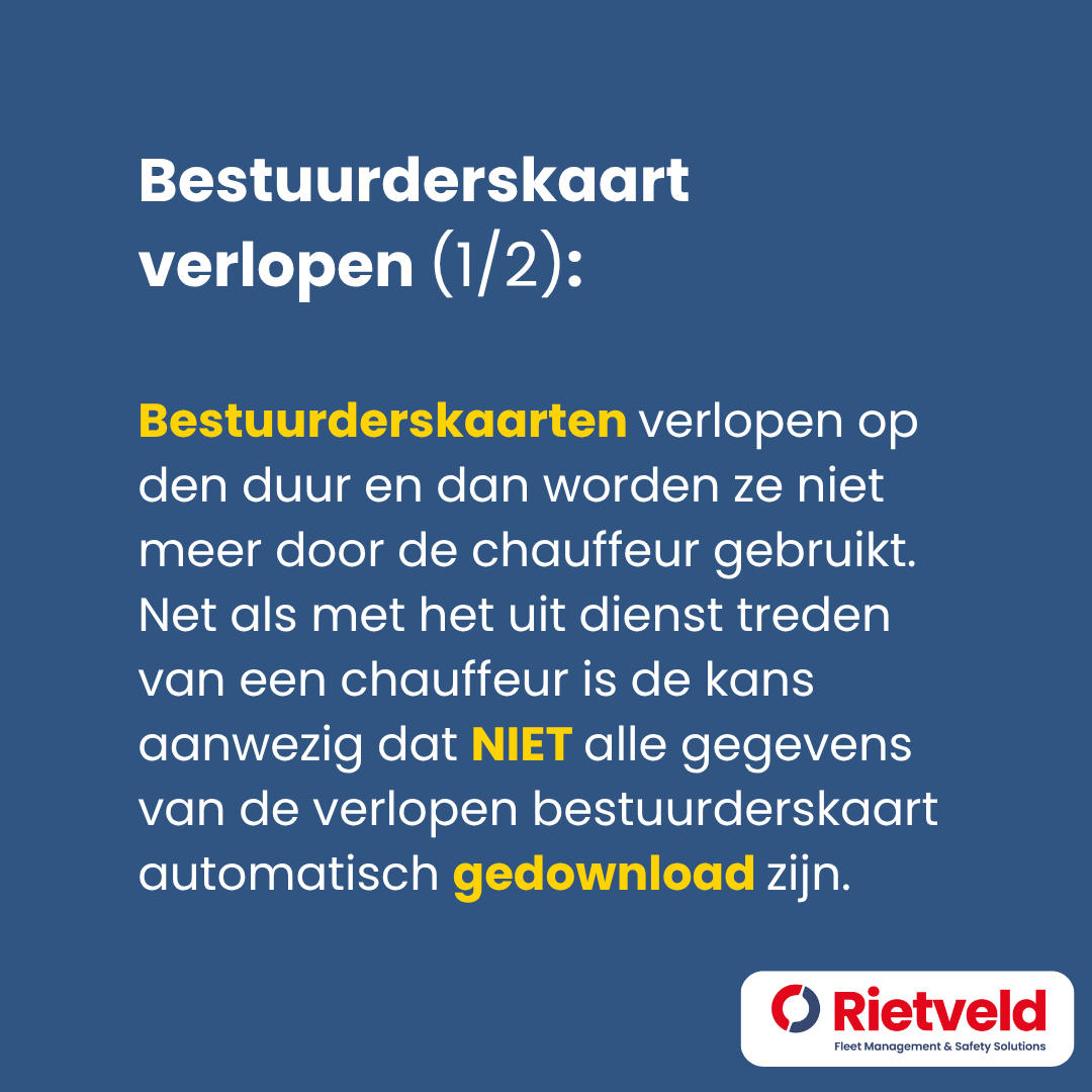 EasyTacho Tip - Chauffeur uit dienst bestuurderskaart verlopen.4-1